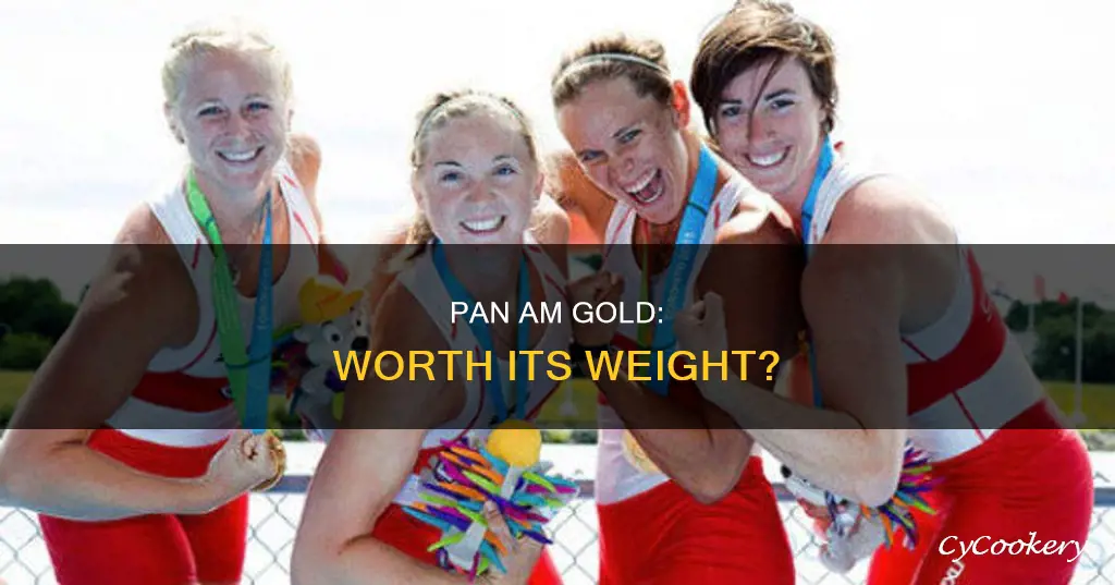 how much is a pan am gold medal worth