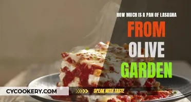 Lasagna Pan Price at Olive Garden