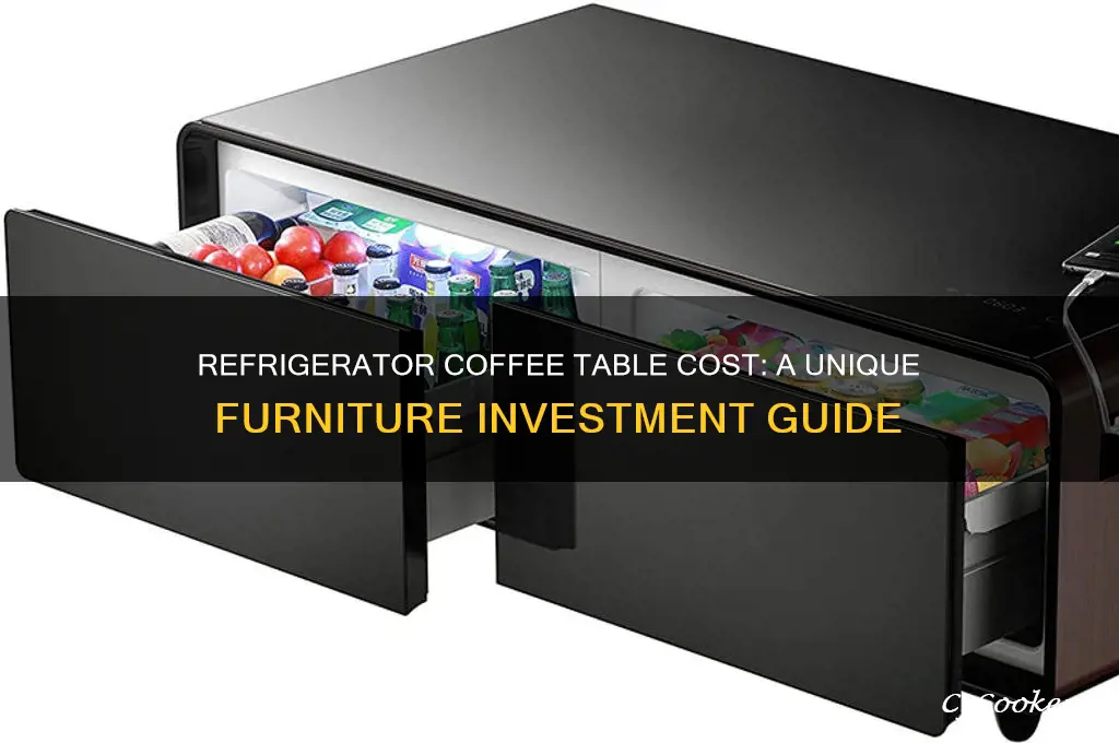 how much is a refrigerator coffee table