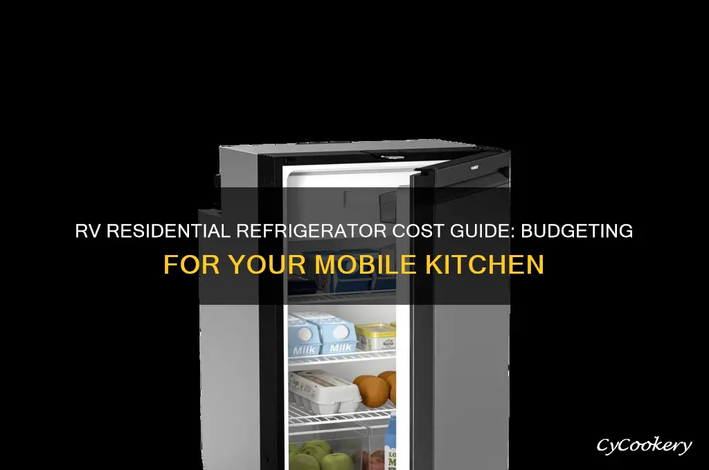 how much is a residential refrigerators for an rv