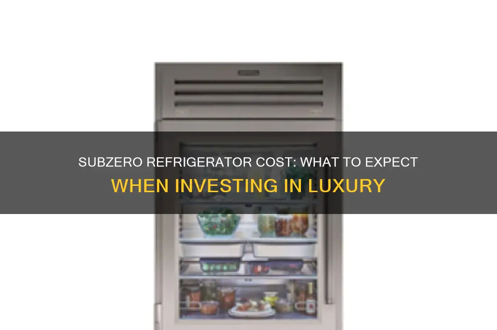 how much is a subzero refrigerator cost