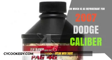 2007 Dodge Caliber AC Refrigerant Cost: What to Expect