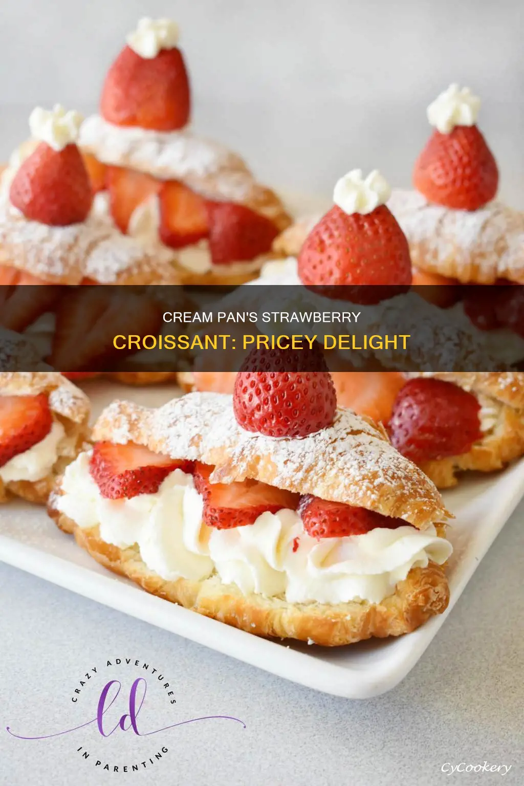 how much is cream pan strawberry croissant