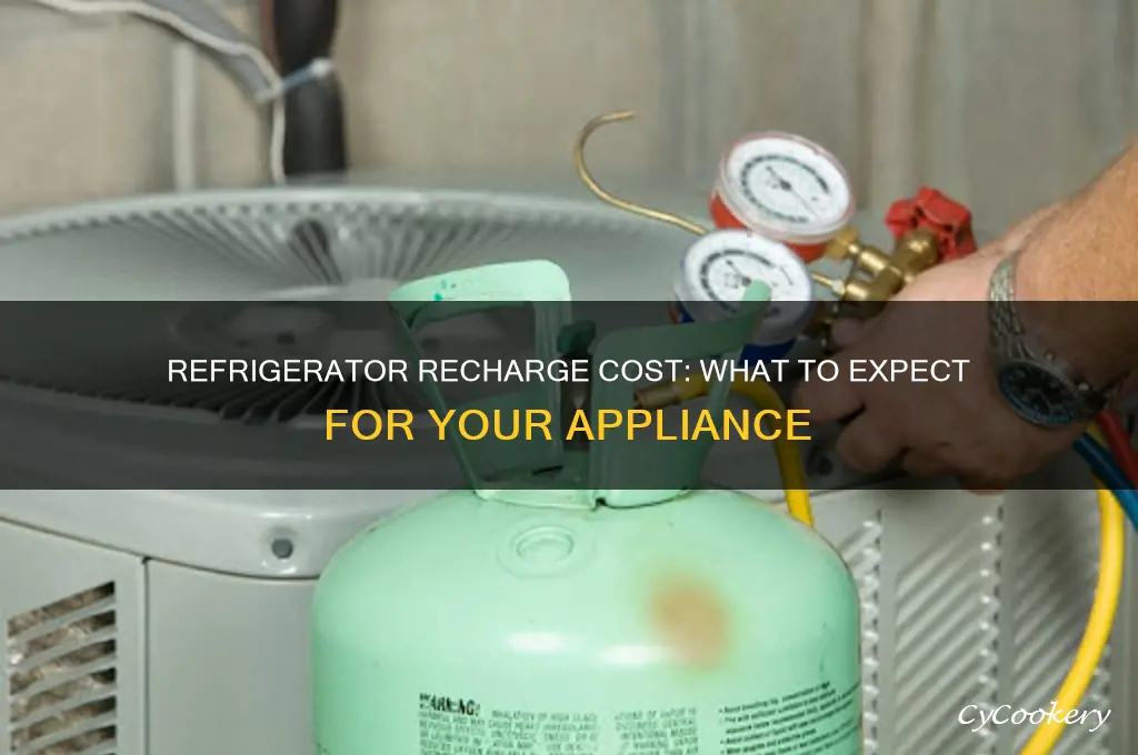 how much is it to recharge a refrigerator