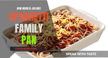 Jollibee Spaghetti Family Pan: Price and Portion Size