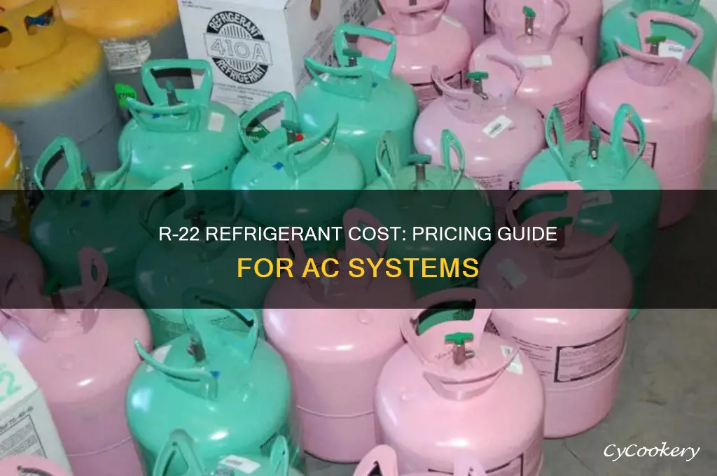 how much is r 22 air condition refrigerant