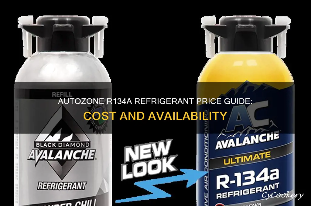 how much is r134a refrigerant at autozone
