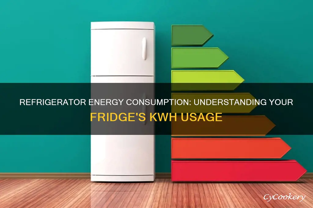 how much kwh does a refrigerator use