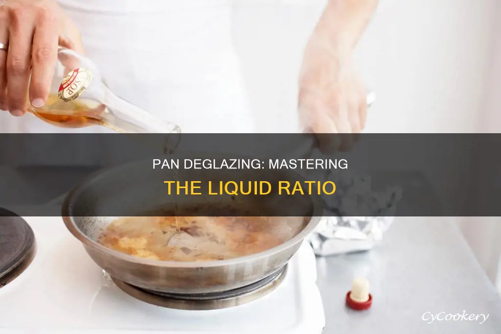 how much liquid to deglaze a pan