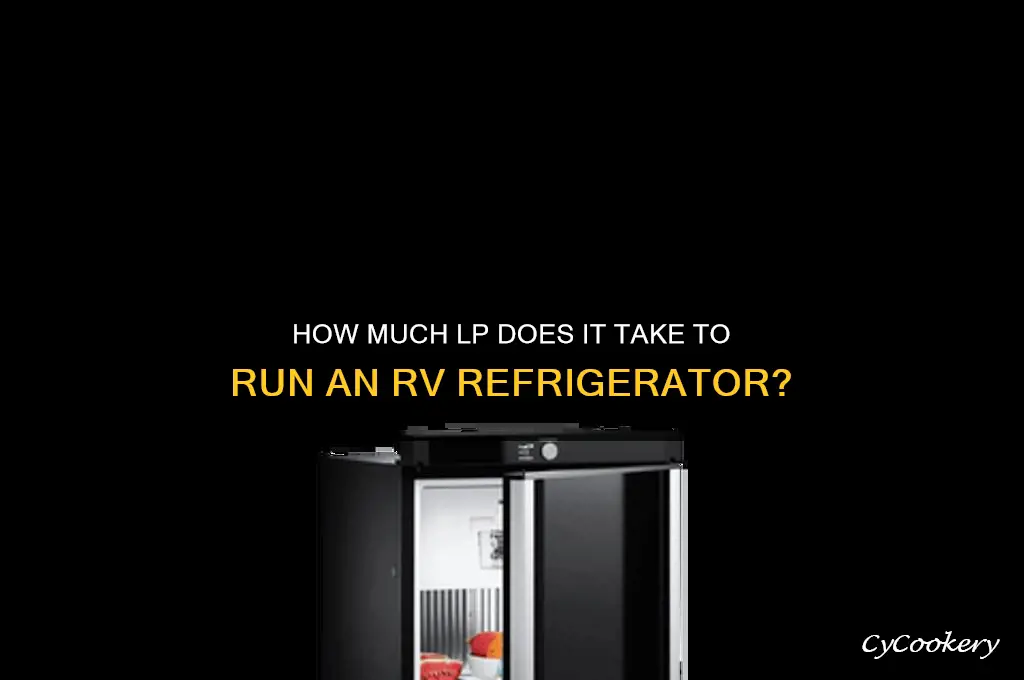 how much lp take to run an rv refrigerator