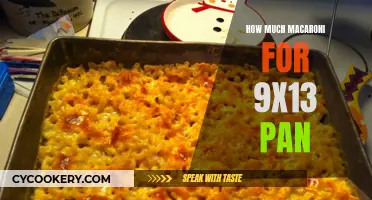 Macaroni Portioning for a 9x13 Pan