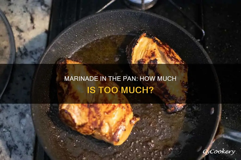 how much marinade in the pan