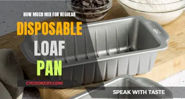 Disposable Loaf Pan Mix Quantity