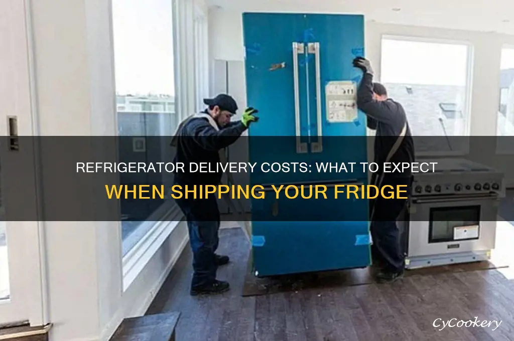 how much momey does delivery of refrigerator cost