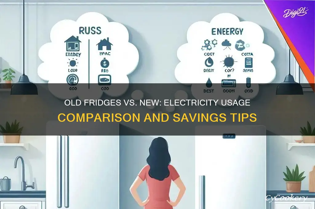 how much more electricity does an old refrigerator use