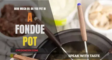 The Right Oil Quantity for Your Fondue Pot