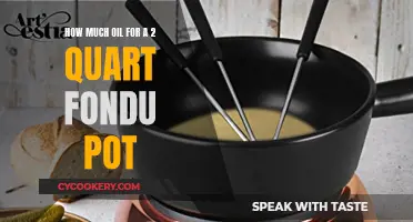 Oil Quantity for a 2-Quart Fondue Pot