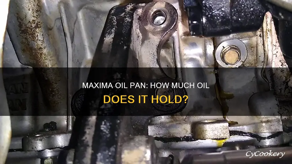 how much oil in 98 nissan maxima oil pan se