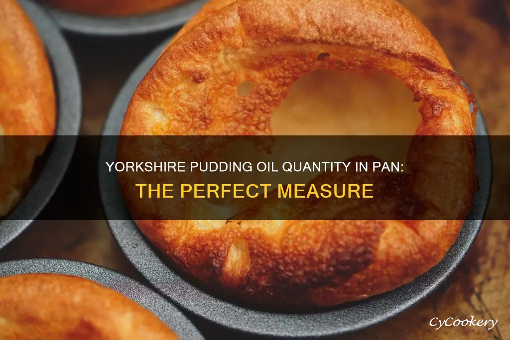 how much oil in pan for yorkshire puddings