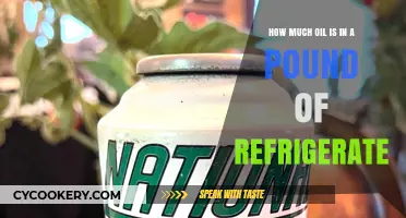 How Much Oil is in a Pound of Refrigerant: A Comprehensive Guide