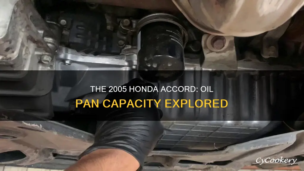 how much oil pan 2005 honda accord