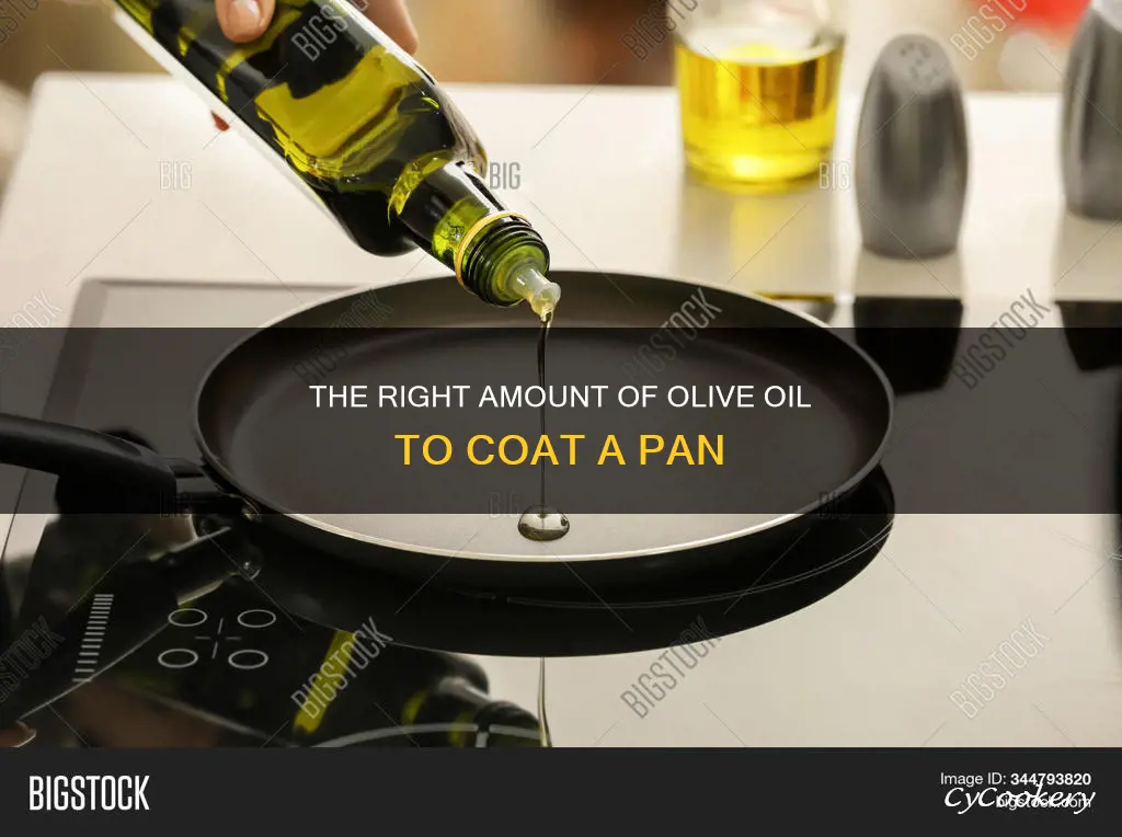 how much olive oil coats the bottom of a pan