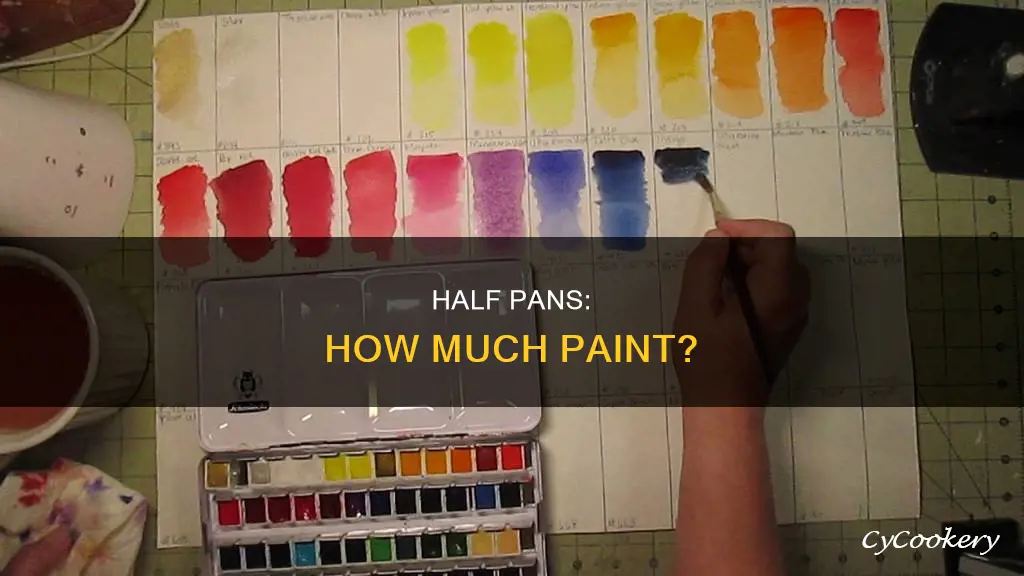 how much paint does a half pan hold