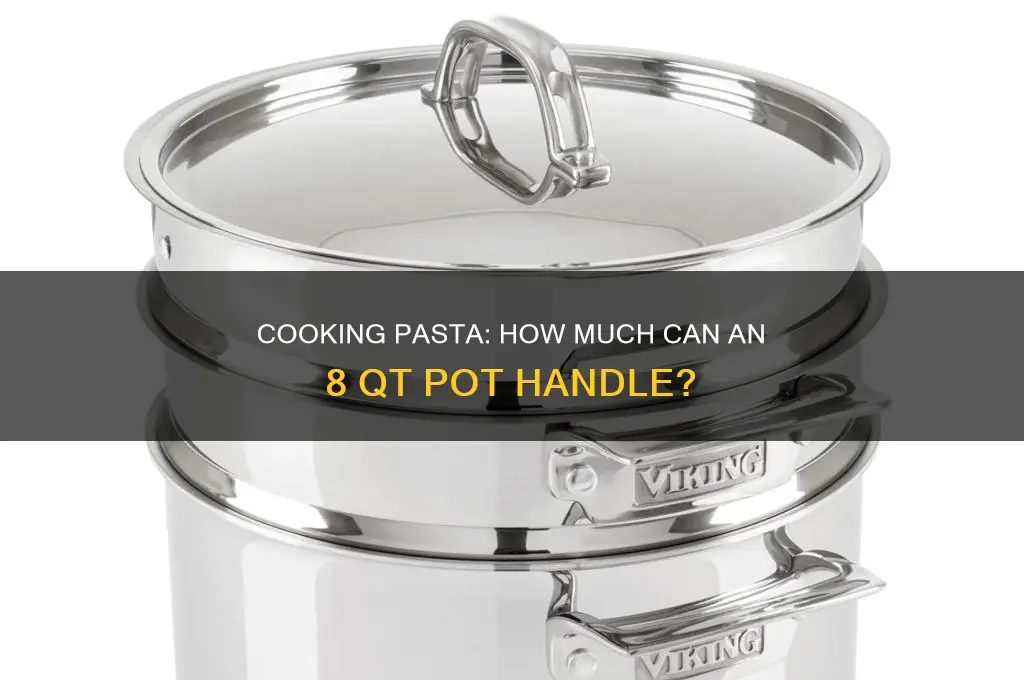 how much pasta can you cook in 8 qt pot