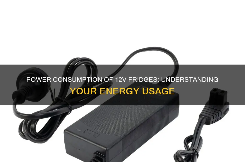 how much power does a 12 volt refrigerator use