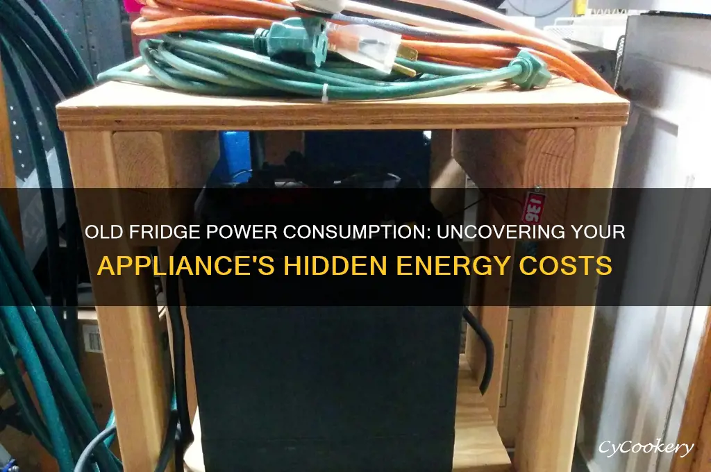 how much power does my old refrigerator use