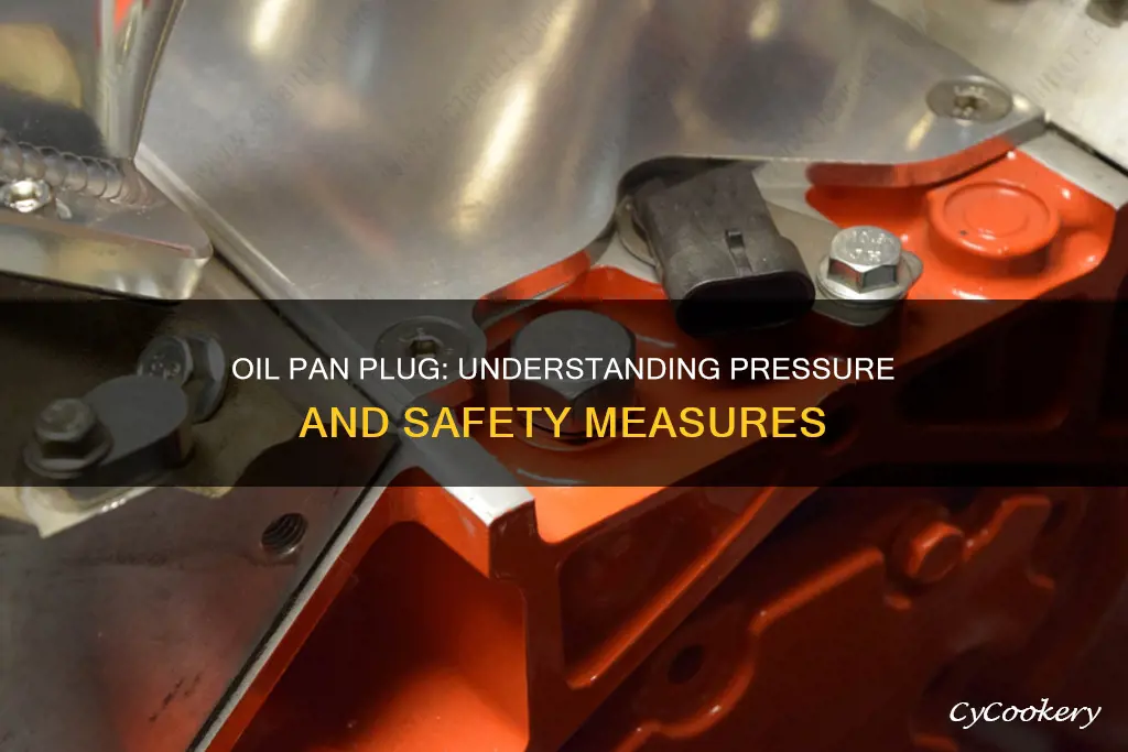 how much pressure at oil pan plug