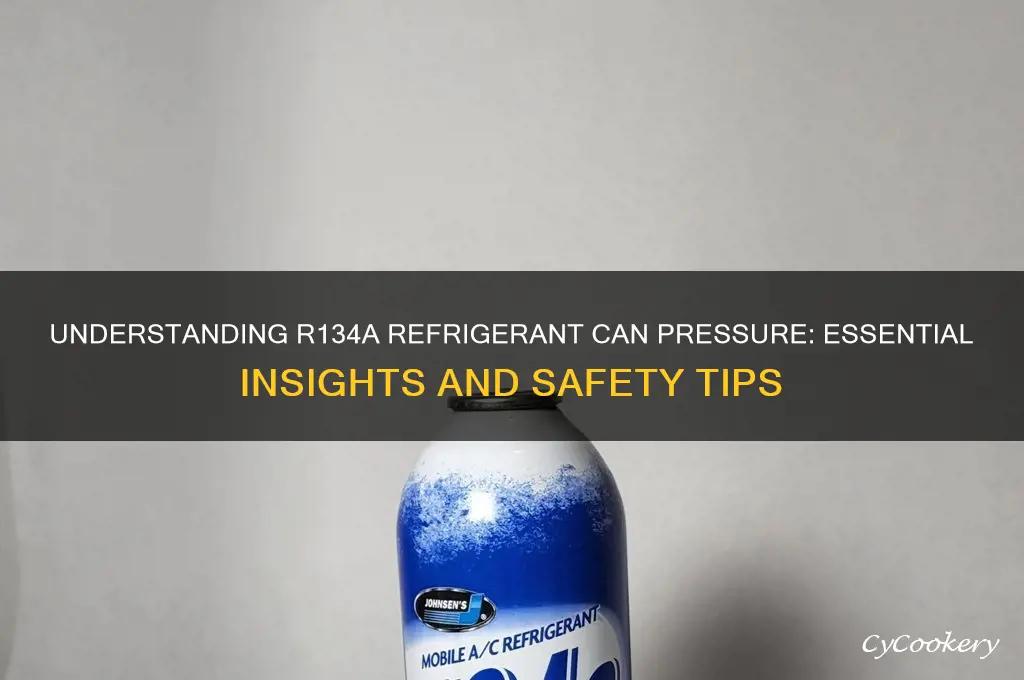 how much pressure is in a can of r134a refrigerant