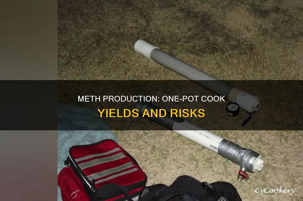 how much product does a one pot meth cook produce
