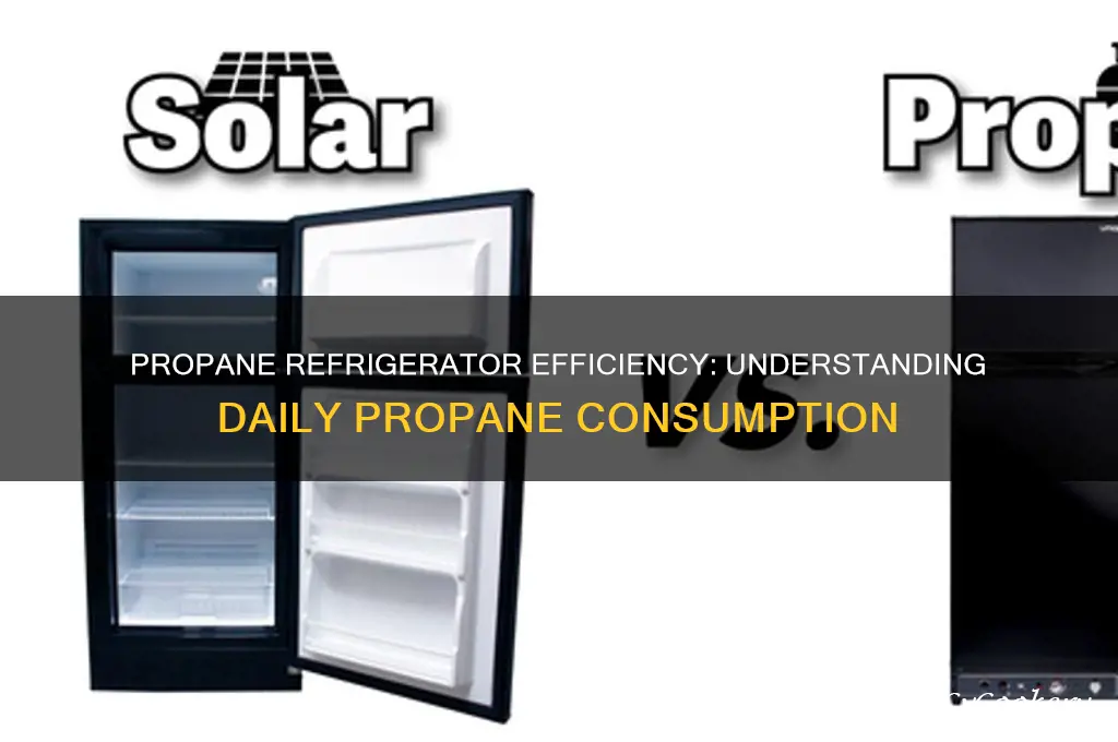 how much prooane does a propane refrigerator use