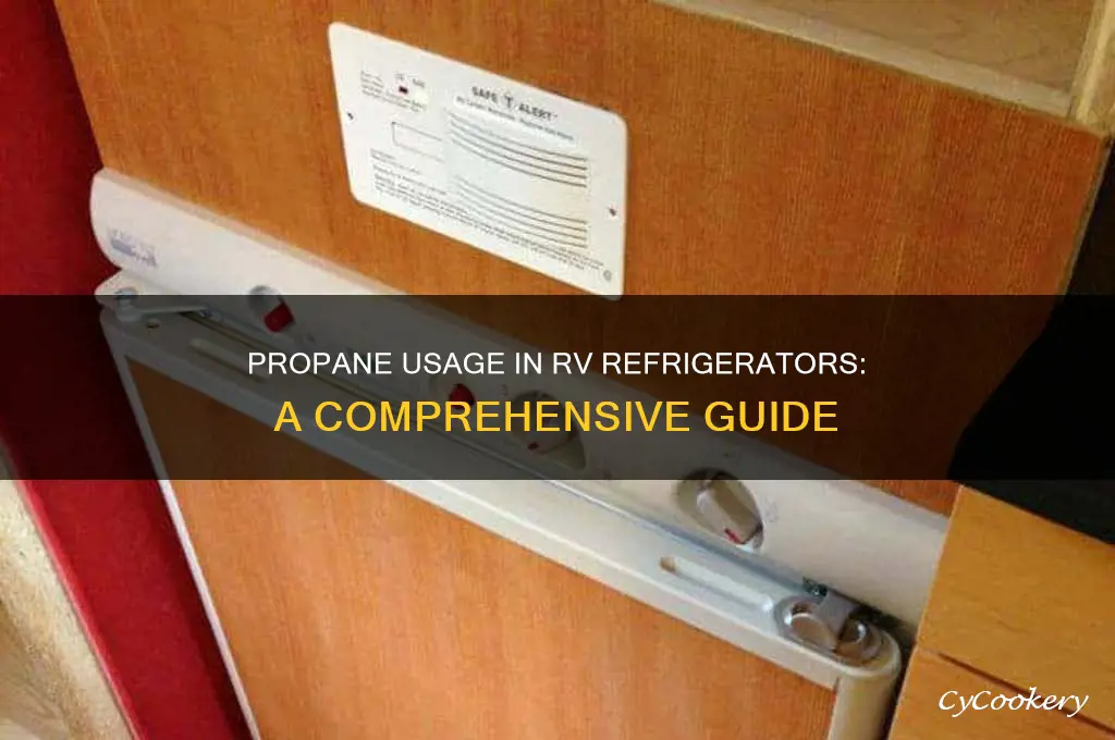 how much propane do rv refrigerators use