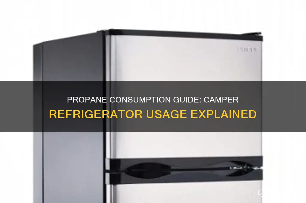 how much propane does a camper refrigerator use