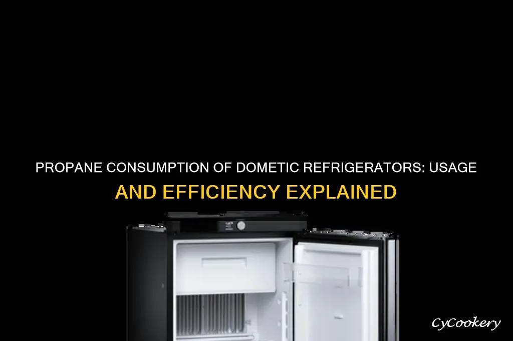 how much propane does a dometic refrigerator use
