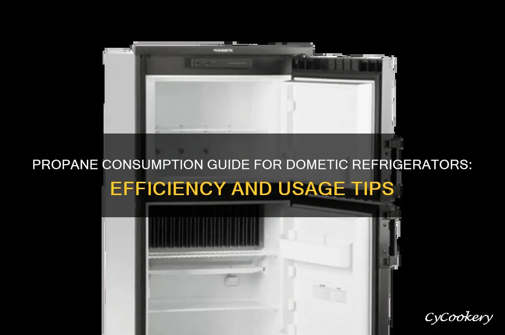 how much propane does a dometic refrigerator