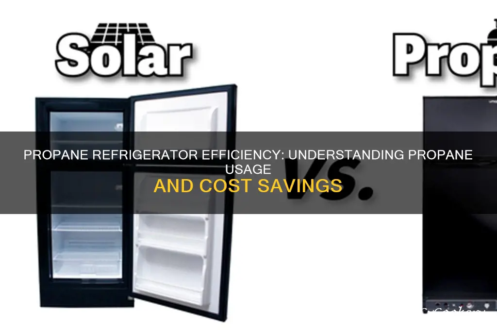 how much propane does a propane refrigerator use