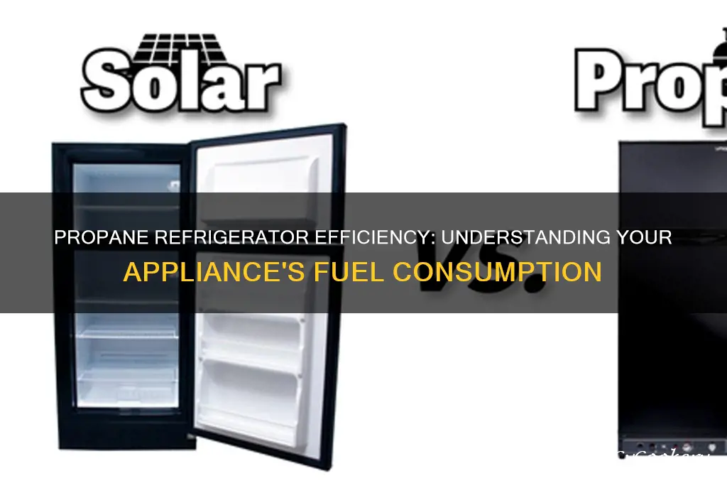 how much propane does a refrigerator use