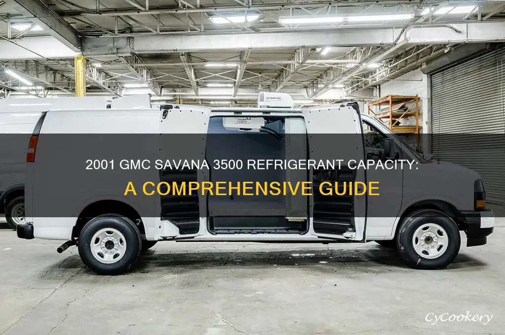 how much refrigerant 2001 gmc savana 3500