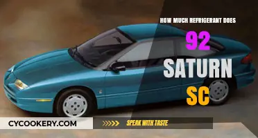 Saturn SC Refrigerant Capacity: How Much Does a 1992 Model Need?