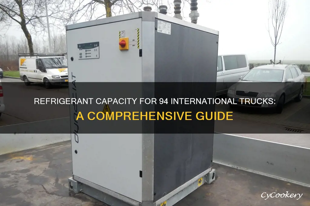 how much refrigerant does 94 international take