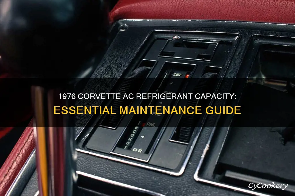 how much refrigerant does a 1976 corvette ac hold