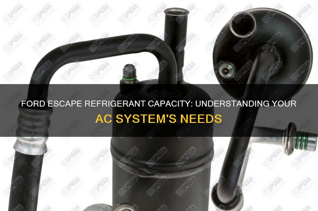 how much refrigerant does a ford escape hold