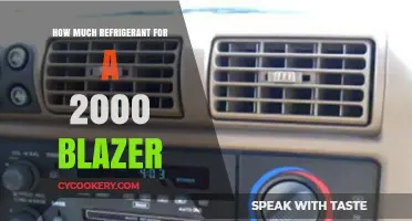 Refrigerant Guide: 2000 Blazer AC System Capacity Explained