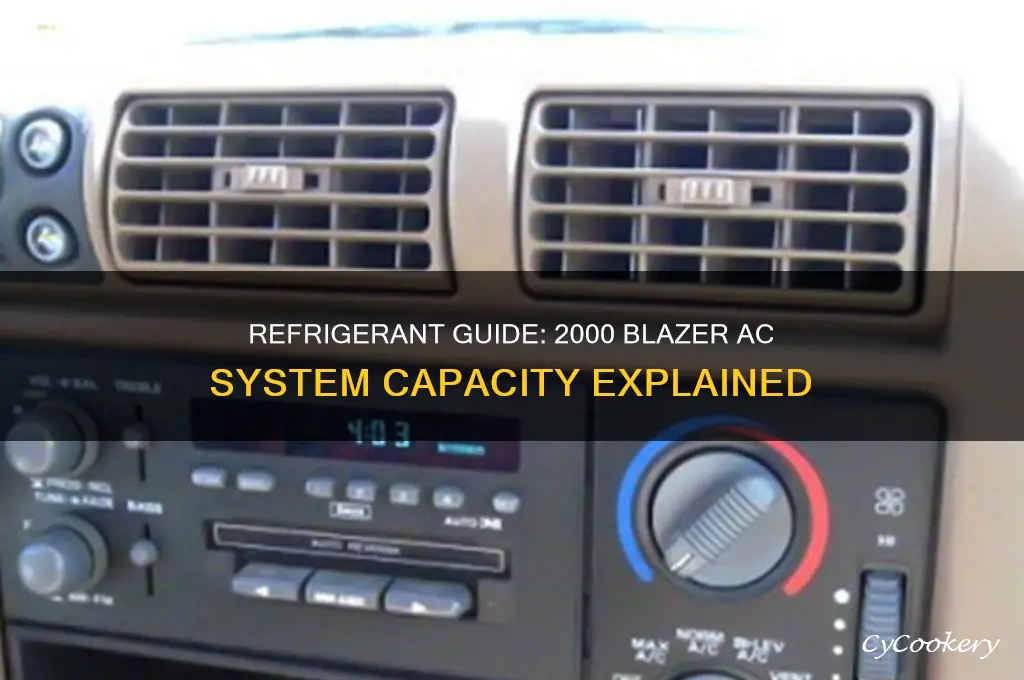 how much refrigerant for a 2000 blazer
