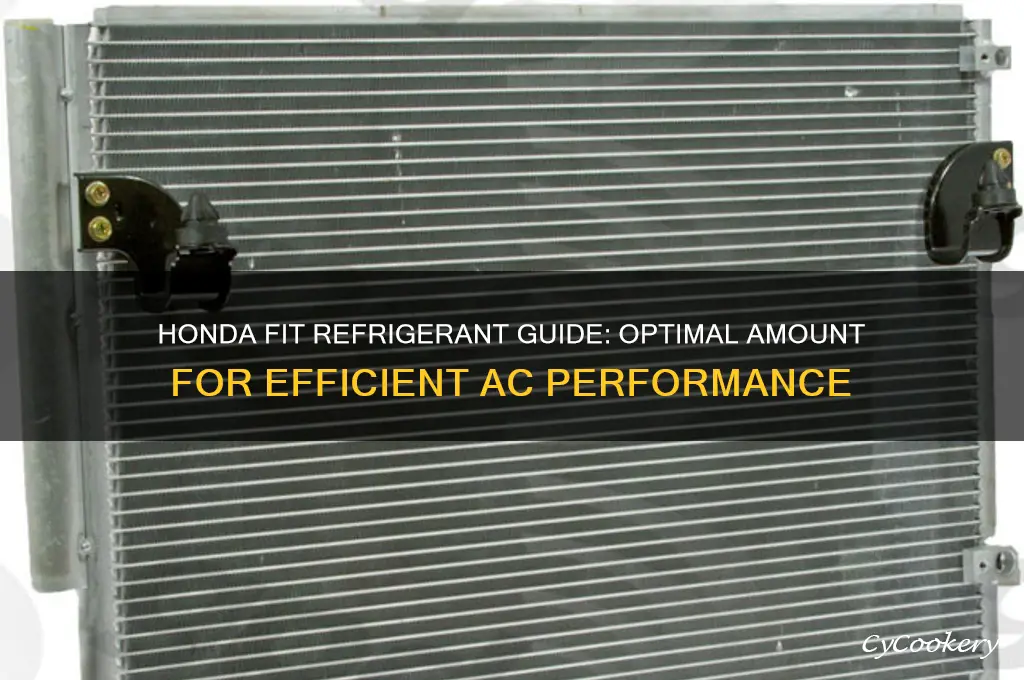 how much refrigerant for a honda fit