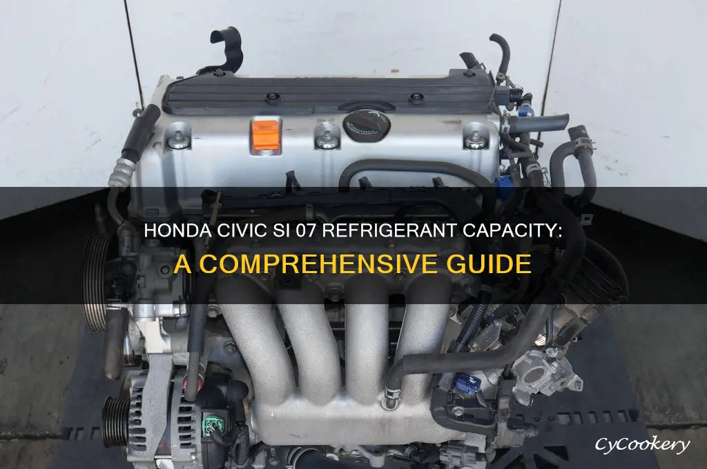 how much refrigerant for honda civic si 07