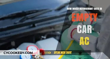 Refrigerant Quantity Guide for Empty Car AC Systems